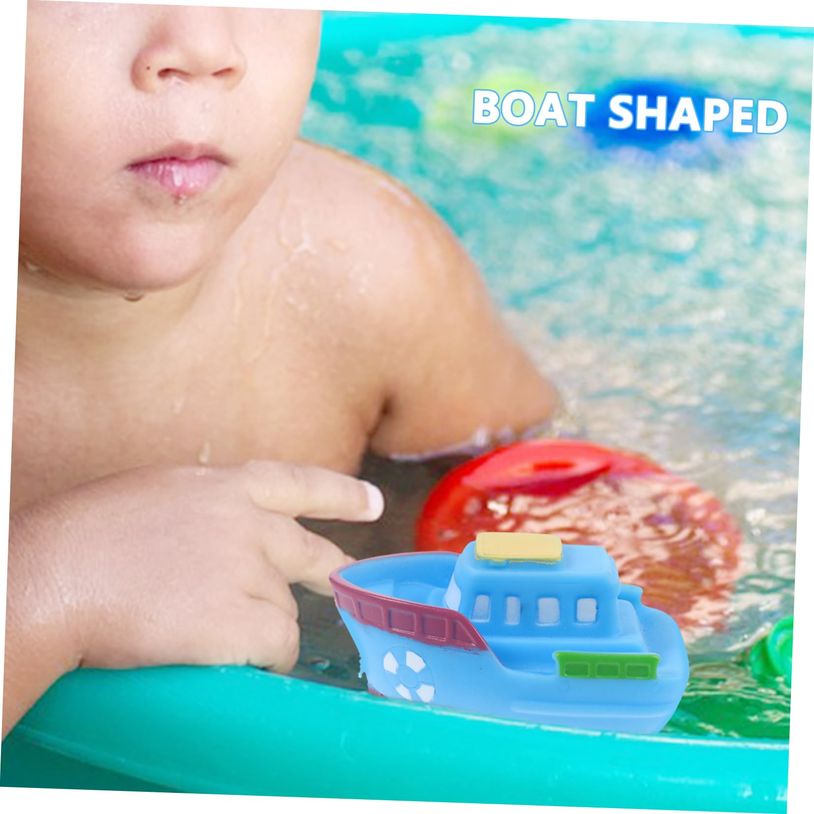 FELTECHELECTR Early Education Bath Toys - Safe Vinyl Bathtub Toys for Toddlers & Kids - Fun Learning Toys for Bath Time Play & Sensory Development