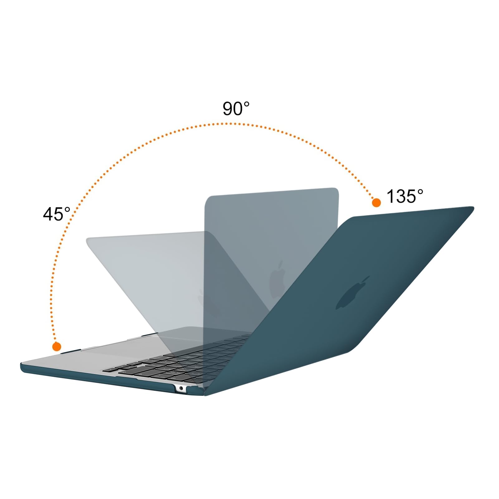 MOSISO MacBook Air 13 inch Case (2022-2025 Models) - Hard Plastic Shell with Keyboard Cover, Screen Protector & Storage Pouch for MacBook Air 13.6