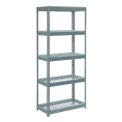 Heavy Duty Boltless Shelving Unit 48x18x84 Inches - 5-Tier Industrial Storage Rack with Wire Shelves for Warehouse, Garage & Home Organization