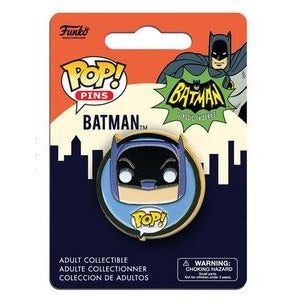 DC Universe Pop! Pins Batman (Classic TV) - Collectible Enamel Pin Set for Fans, Gifts & Cosplay Accessories - Perfect for Backpacks, Jackets & Comic Con Events