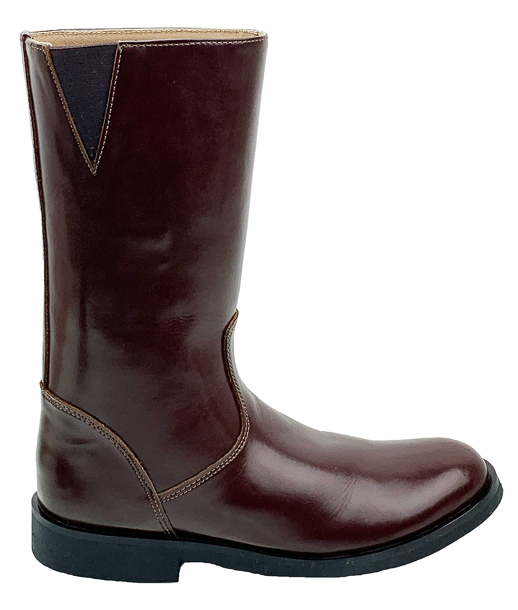 Men's ATLAS Mid Calf Leather Boots - Waterproof Work Boots for Outdoor Hiking & Casual Wear - Durable Comfortable Leather Boots for Men