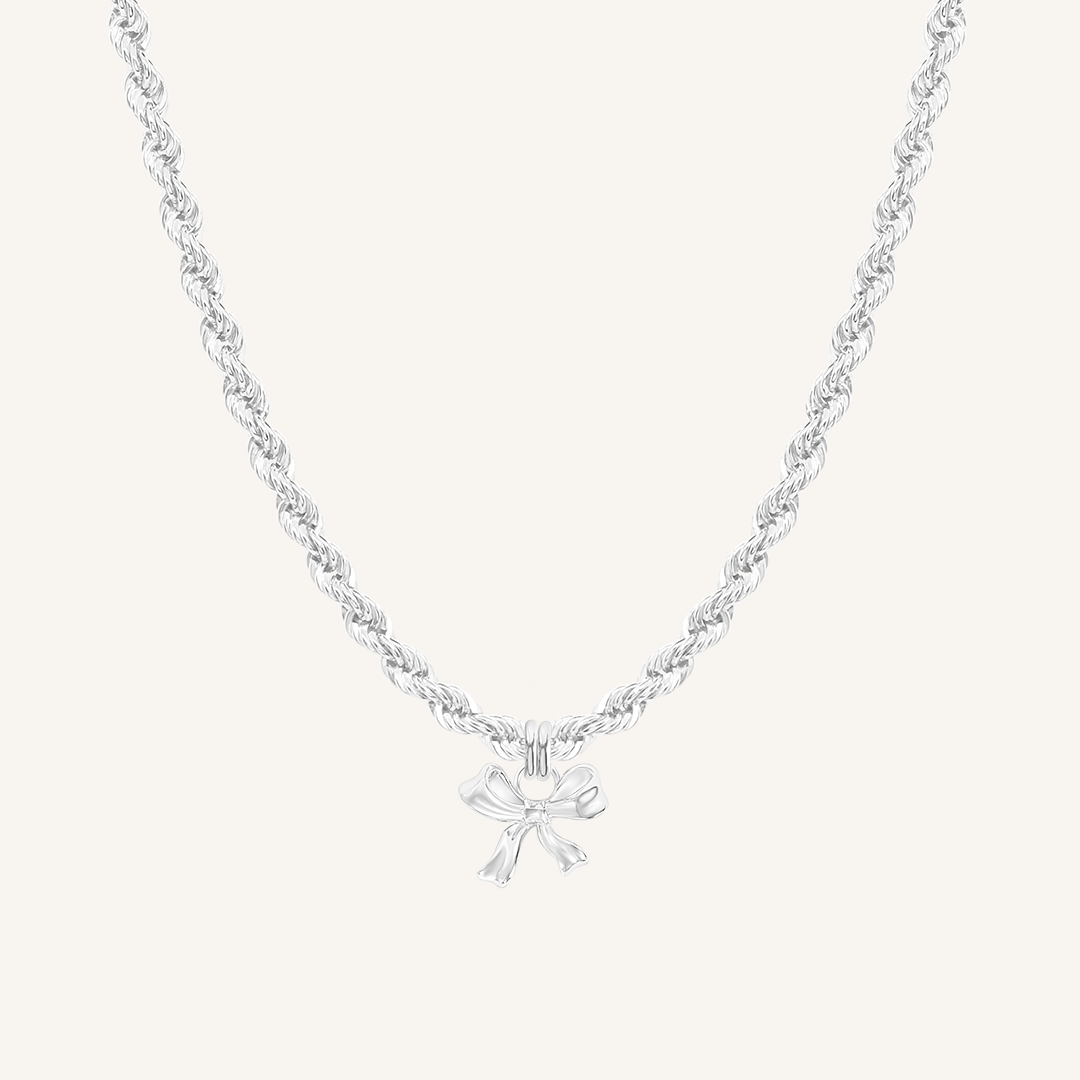 Fusion Bow Charm Necklace - Elegant Jewelry for Women, Perfect for Parties, Weddings & Daily Wear