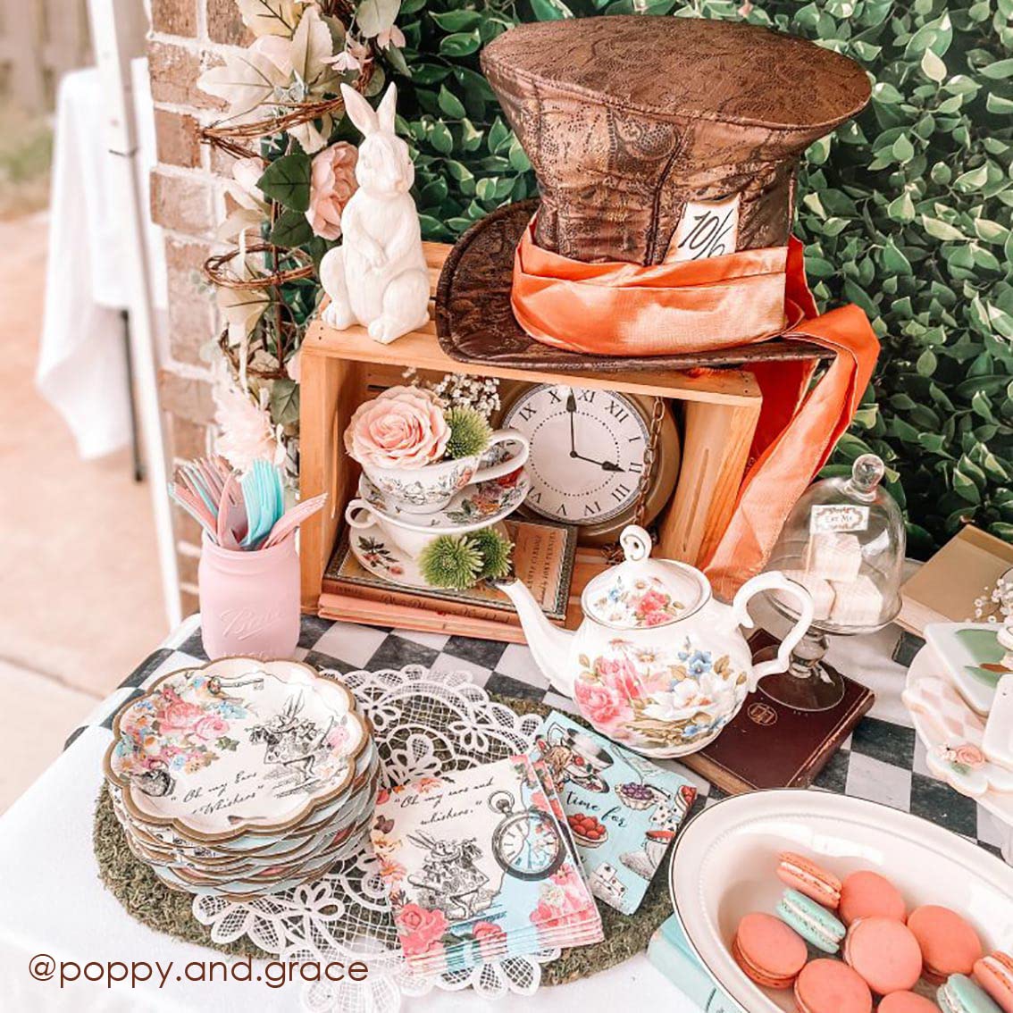 Talking Tables Alice in Wonderland Party Decorations - Whimsical Tea Party Supplies for Birthday & Baby Shower Decor
