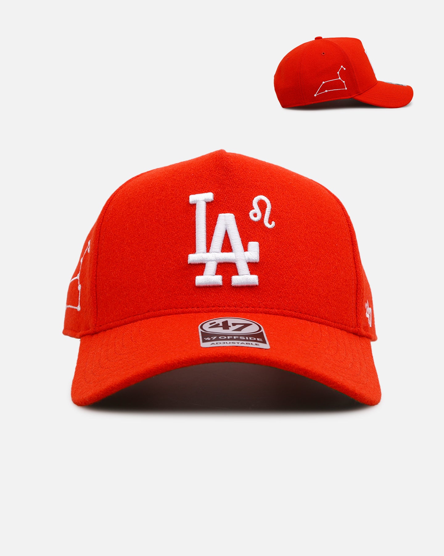 47 Brand Los Angeles Dodgers 'Zodiac' Leo 47 Offside Snapback Hat - Orange Baseball Cap for Men & Women - Perfect for Games, Fan Gear, and Streetwear Fashion