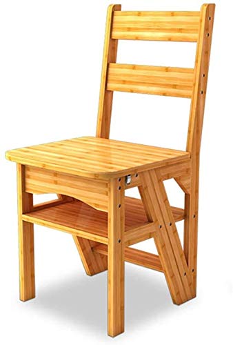 4-Step Folding Ladder Stool with Backrest - Wide Top Step Stool for Home, Kitchen, Bathroom, and Garden - Non-Slip Safety Step Stool for Adults and Seniors - Perfect for Reaching High Shelves and Storage