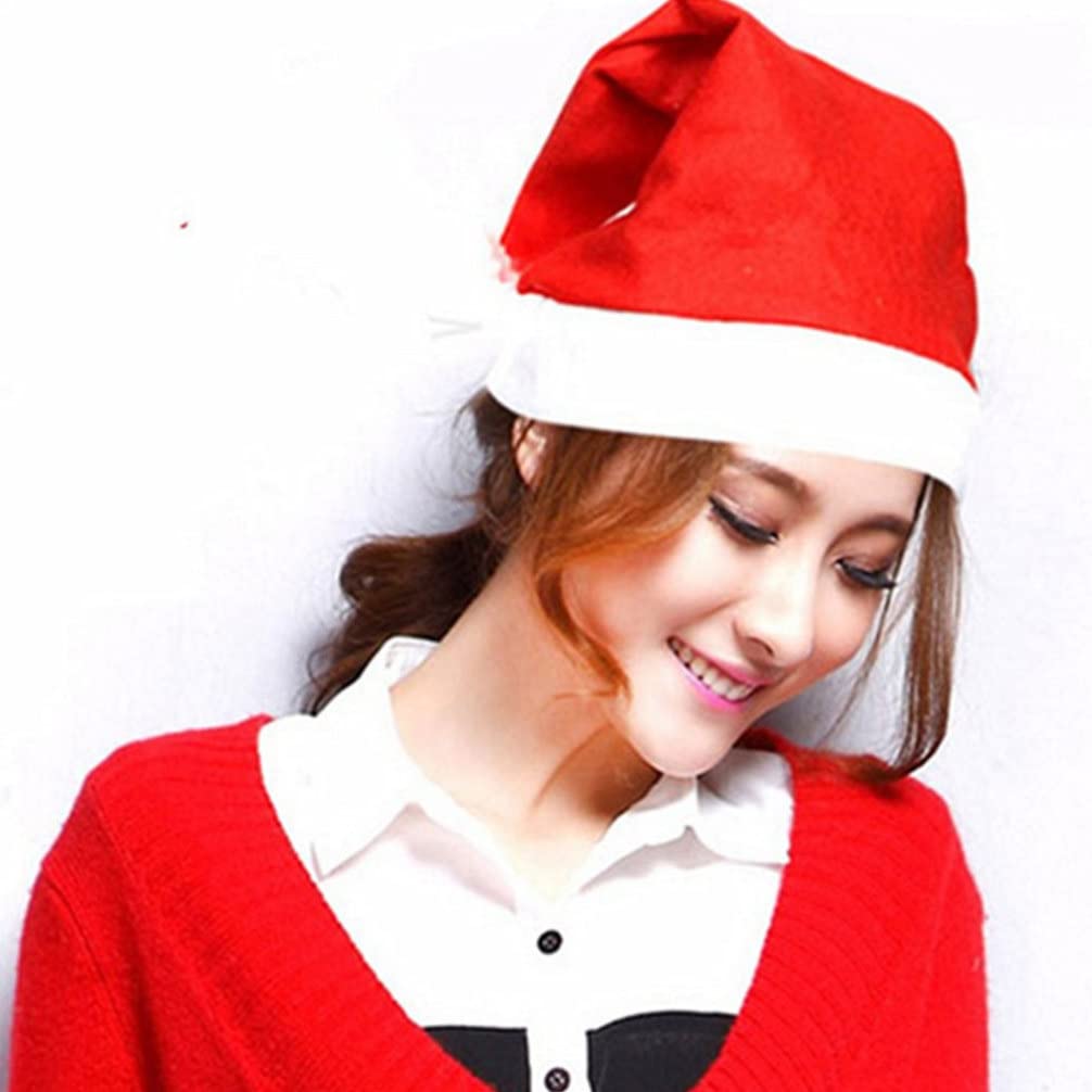 ABOOFAN 15 Pcs Christmas Party Hats - Festive Santa Claus Headdress for Kids & Adults, Thick Holiday Headwear for Xmas Celebrations, Family Gatherings & Office Parties