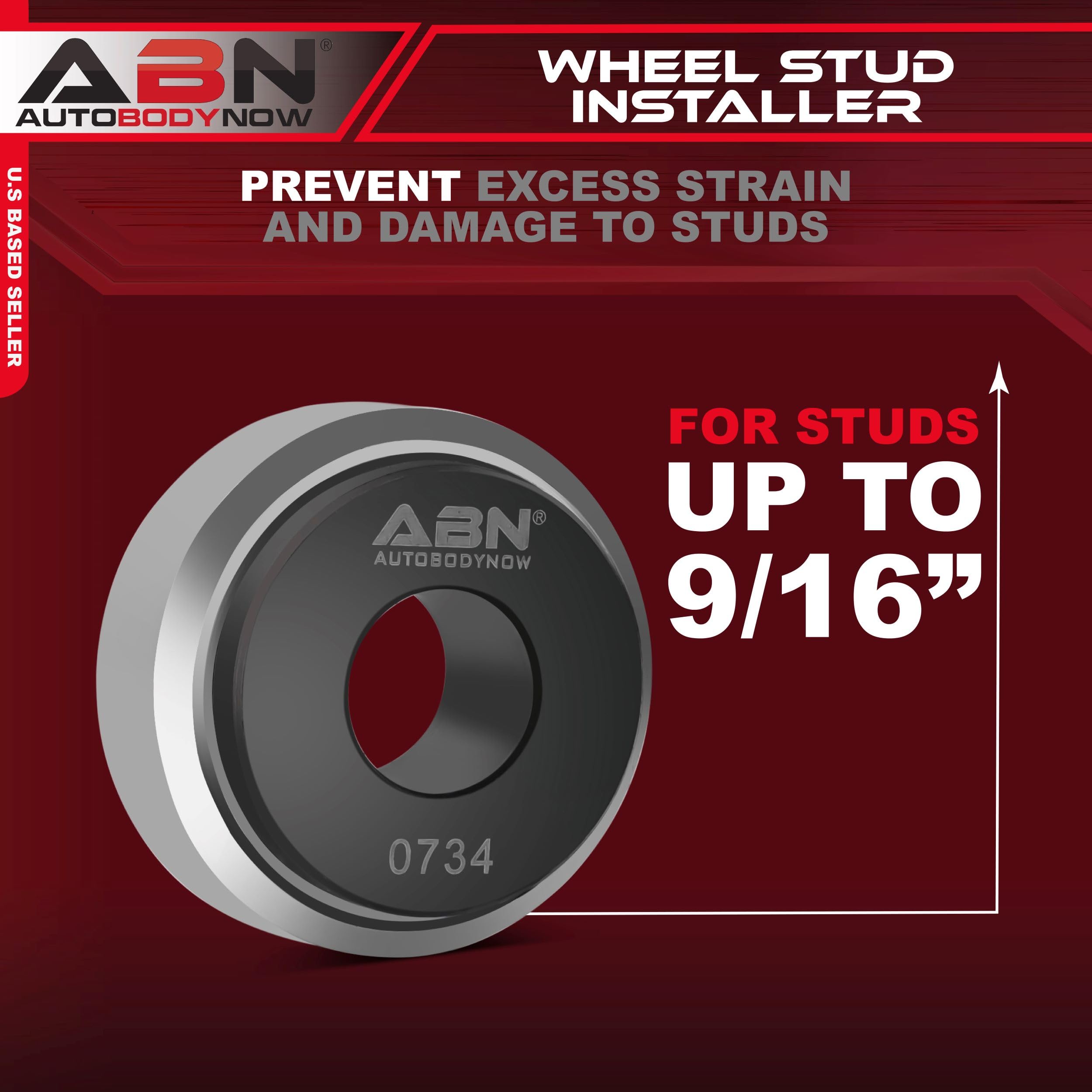 ABN Wheel Stud Installer Tool - Heavy Duty Wheel Lug Bolt Remover & Broken Stud Extractor for Damaged Bolts | Perfect for Auto Repair Shops, Tire Changes & Emergency Roadside Fixes