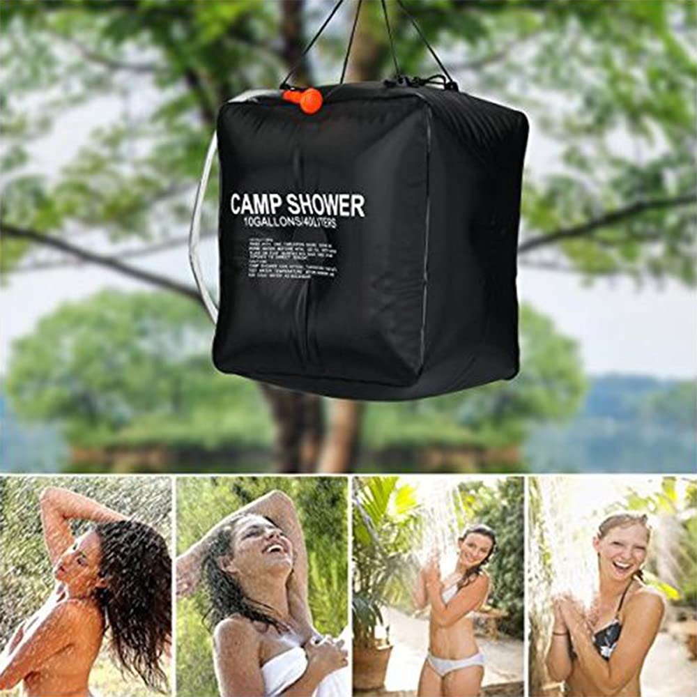 Ubersweet® Portable Solar Heated Outdoor Shower Bag - 5 Gallon Camping, Hiking, Travel, Pet Washing & Beach Rinse - Lightweight & Eco-Friendly for Outdoor Adventures