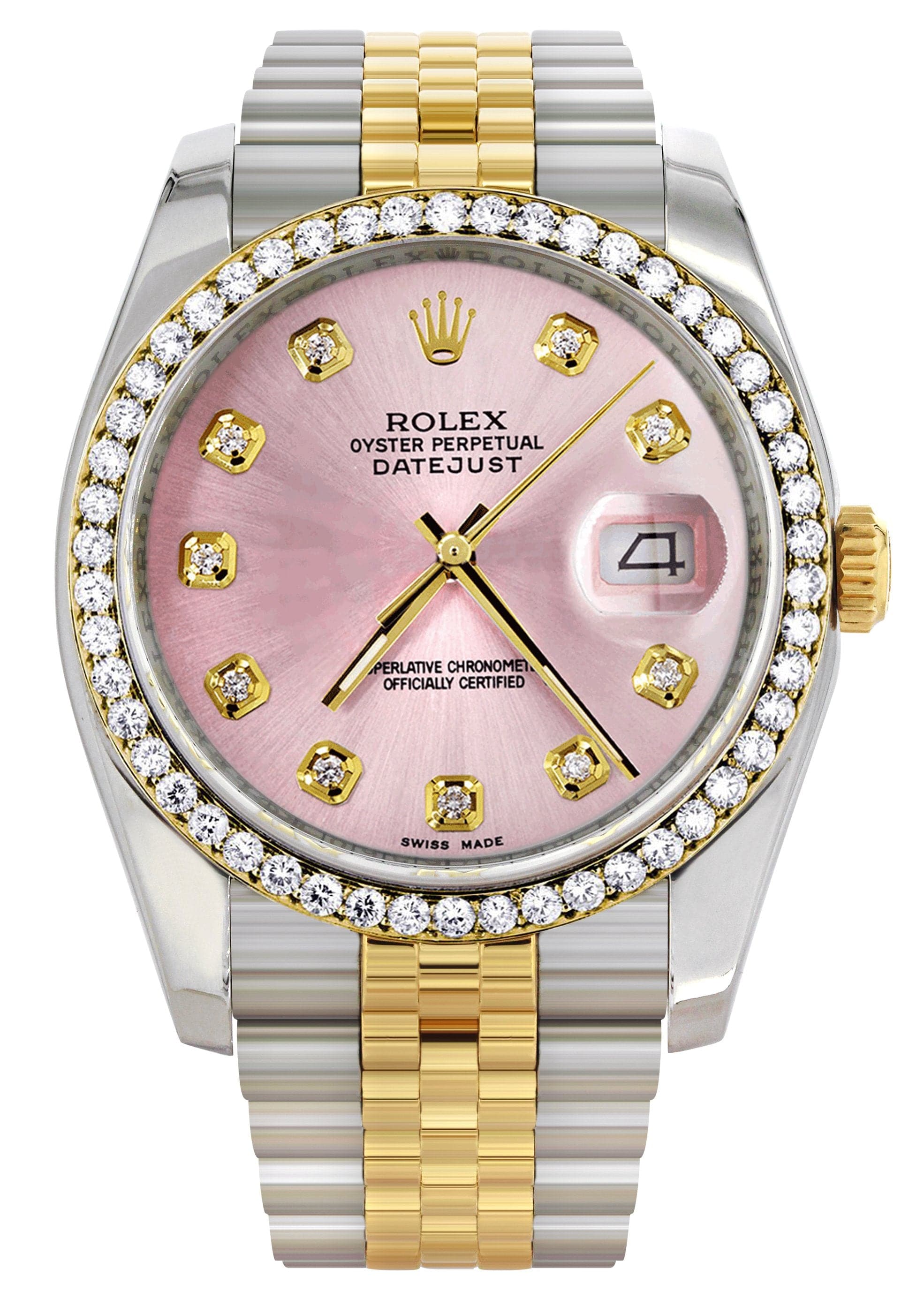 Rolex Datejust 36mm Watch - 18K Gold, Pink Dial, Jubilee Band with Hidden Clasp | Luxury Men's Watch for Business, Formal & Special Occasions