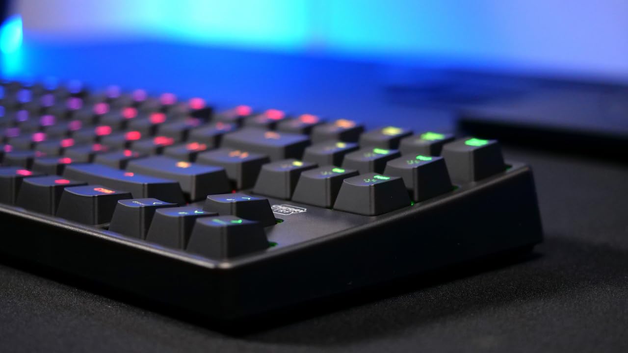 K4V2 TKL Mechanical Gaming Keyboard - RGB, MX2A Red Switches for Fast Typing & Gaming