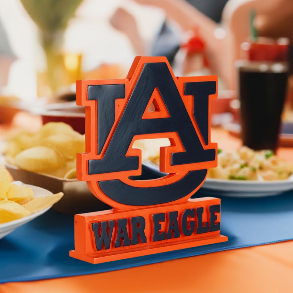 Auburn Tigers War Eagle Bronze College Desk Accessories - Perfect for Home Office Decor & Fan Gifts | NCAA Football Memorabilia & Game Day Display