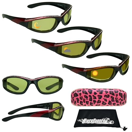 Red - Yellow to Brown W/ Cheetah Zipper Case