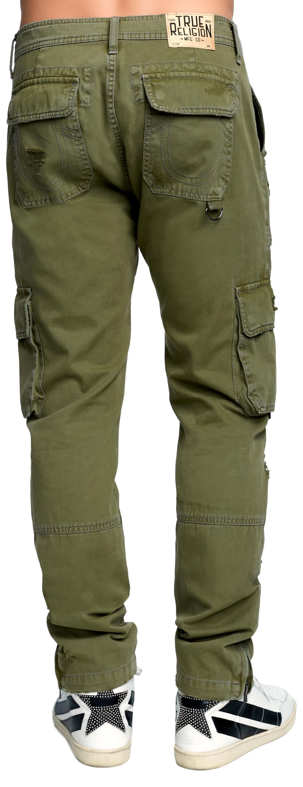 True Religion Men's Military Cargo Pants - Tactical Work Pants with Multiple Pockets for Outdoor, Hiking & Casual Wear