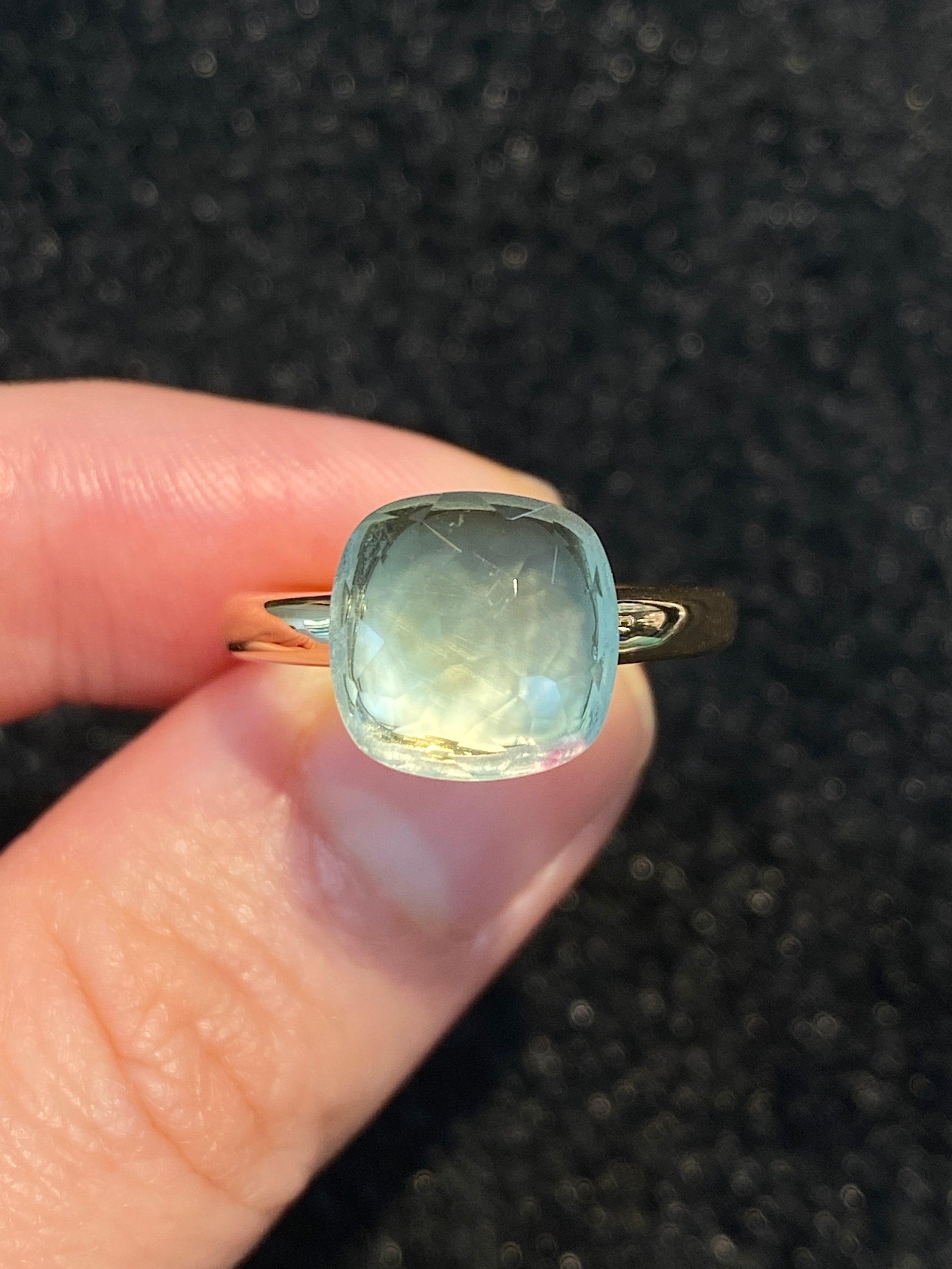 Natural Green Amethyst 6.16ct Sterling Silver Ring for Women - Elegant Jewelry Gift for Birthday, Anniversary & Special Occasions