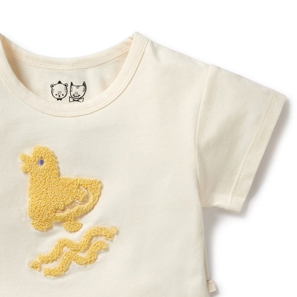Organic Cotton Duck Print T-Shirt for Men & Women - Eco-Friendly Casual Tee for Everyday Wear, Outdoor Activities, and Gifts