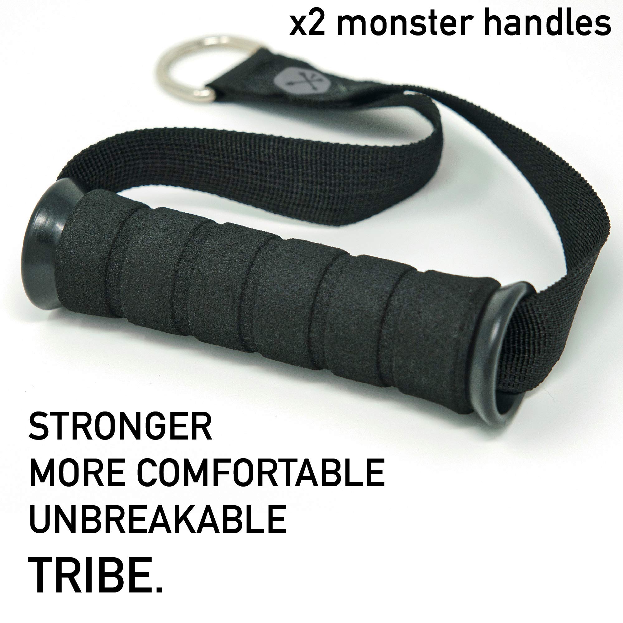 Premium TRIBE Resistance Bands Set for Home Gym - Heavy Duty Exercise Bands with Ankle Straps, Door Anchor & Cushioned Handles - Workout Equipment for Strength Training, Yoga & Fitness - Perfect for Home Workouts, Gym Training & Physical Therapy