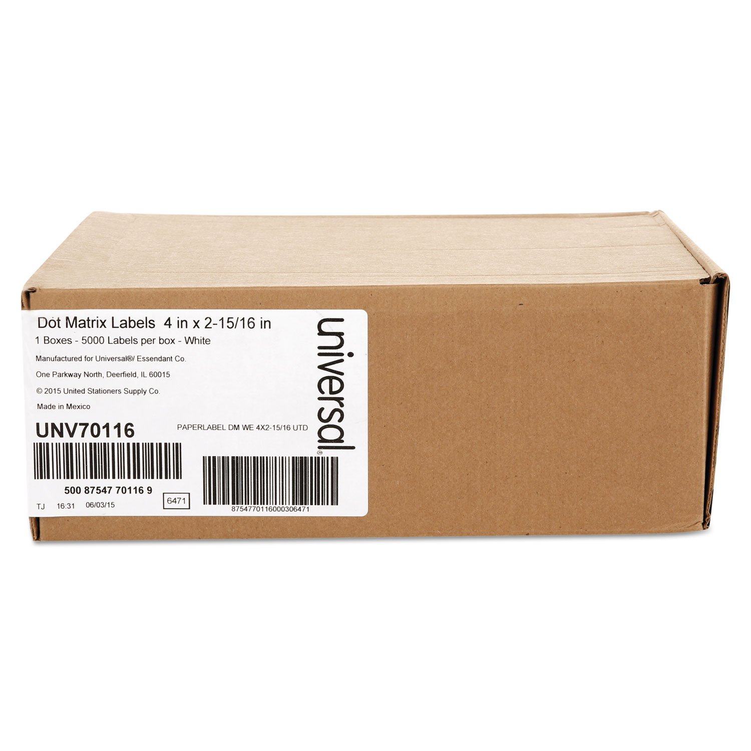 Universal Dot Matrix Printer Labels - 8.5