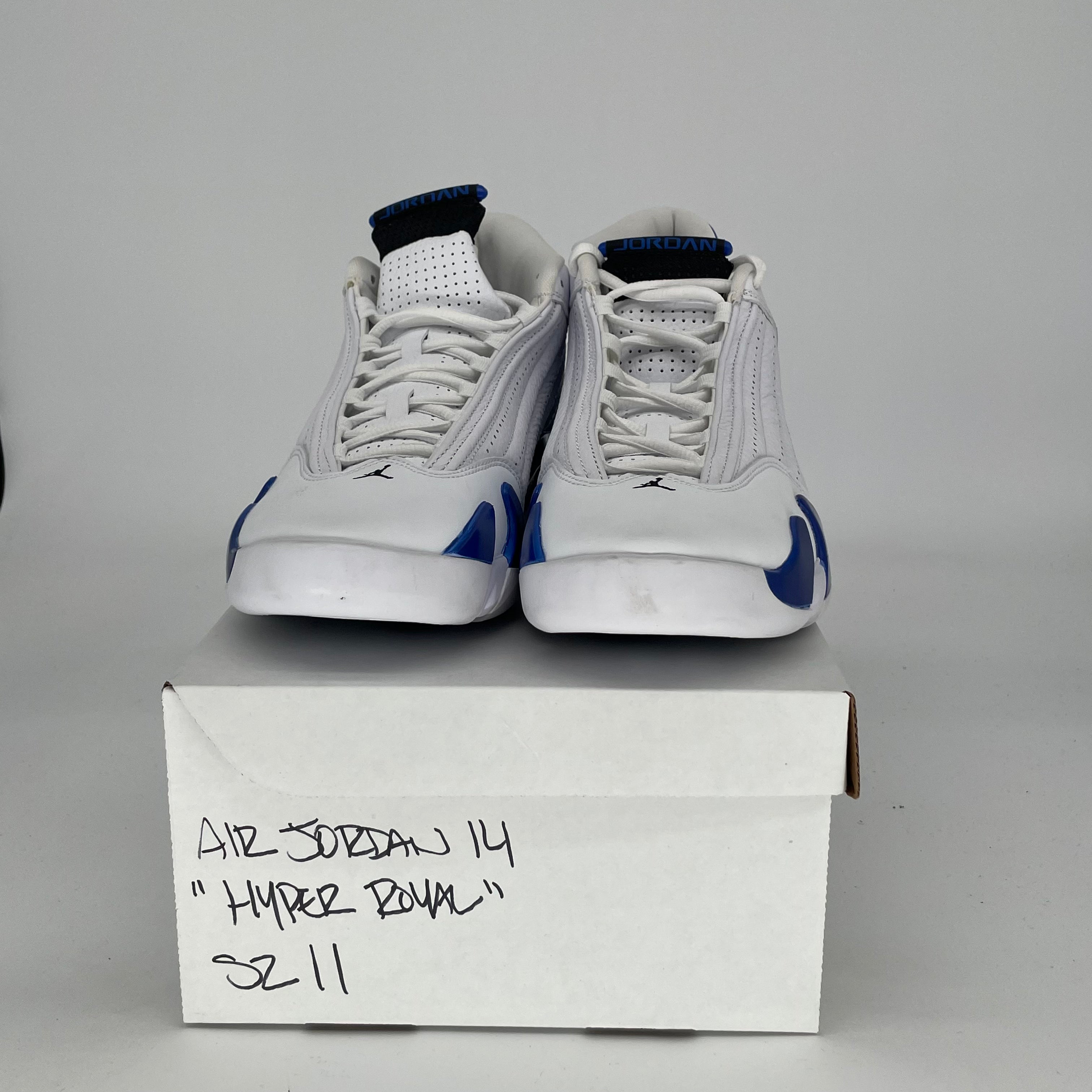 AIR JORDAN 14 HYPER ROYAL Basketball Shoes - Men's Size 11/Women's Size 12.5 - Style 487471-104 - Perfect for Streetwear & Court Performance