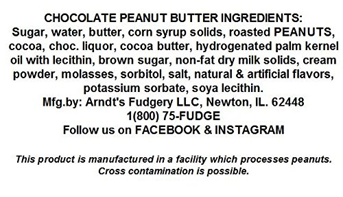 Homemade Creamy Chocolate Peanut Butter Fudge - 5 Pound Loaf | Gourmet Dessert for Parties, Gifts & Holiday Treats