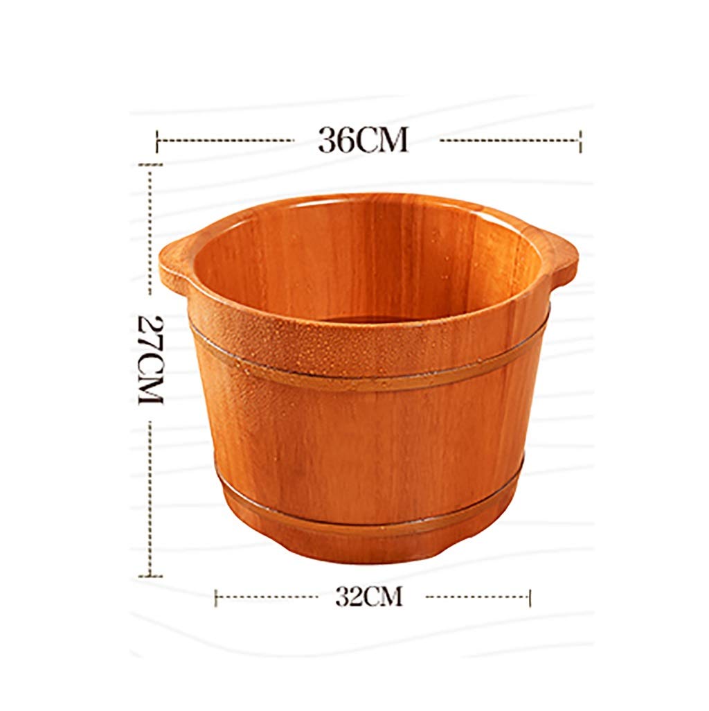 Premium Solid Wood Sauna Bucket - Foot Bath Tub & Massage Spa for Relaxation | Home Sauna Accessories with Infusion Function | Perfect for Aromatherapy, Detox & Stress Relief