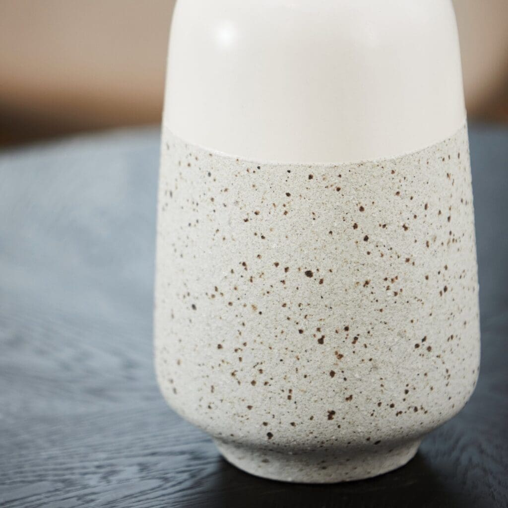 Cyan Design 11195 Summer Shore Vase - White Ceramic Medium Size Home Decor for Living Room, Dining Table, or Wedding Centerpiece