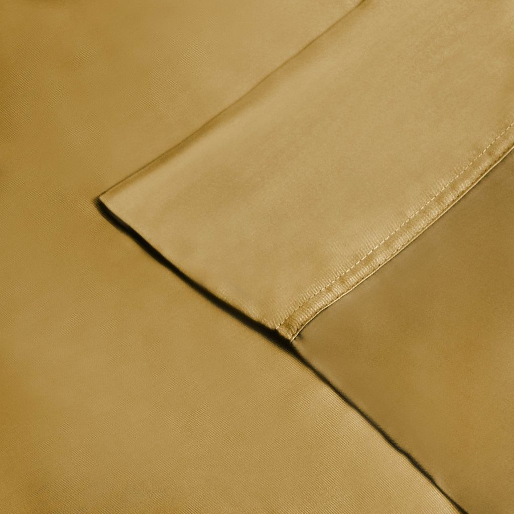 300 Thread Count Rayon From Bamboo Solid Deep Pocket Sheet Set - Ultra Soft & Breathable Bed Sheets for Queen Size Mattress - Perfect for All-Season Comfort & Luxury Bedroom Decor