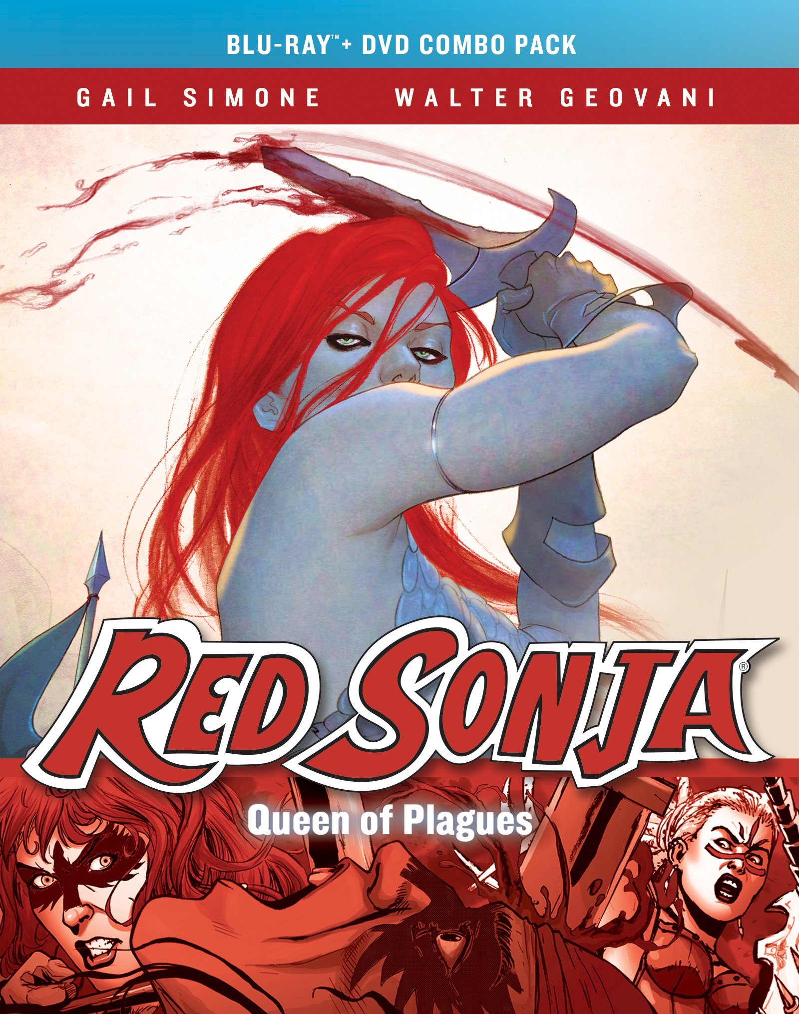 Red Sonja: Queen of Plagues Blu-ray - Action-Packed Fantasy Movie for Home Theater & Movie Nights