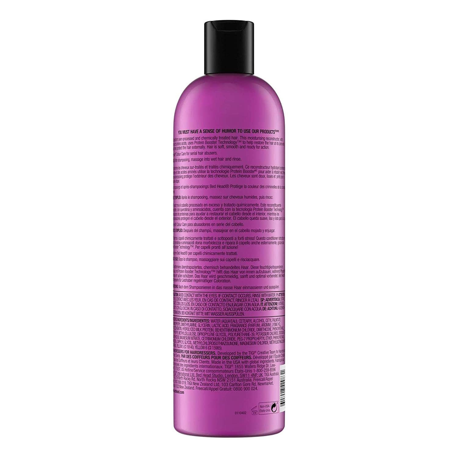 TIGI Bed Head Dumb Blonde Reconstructor Conditioner - 25.36 Oz (1 Lb) for Damaged & Bleached Hair - Salon Quality Repair Treatment for Blonde & Highlighted Hair - Perfect for Daily Hair Care Routine