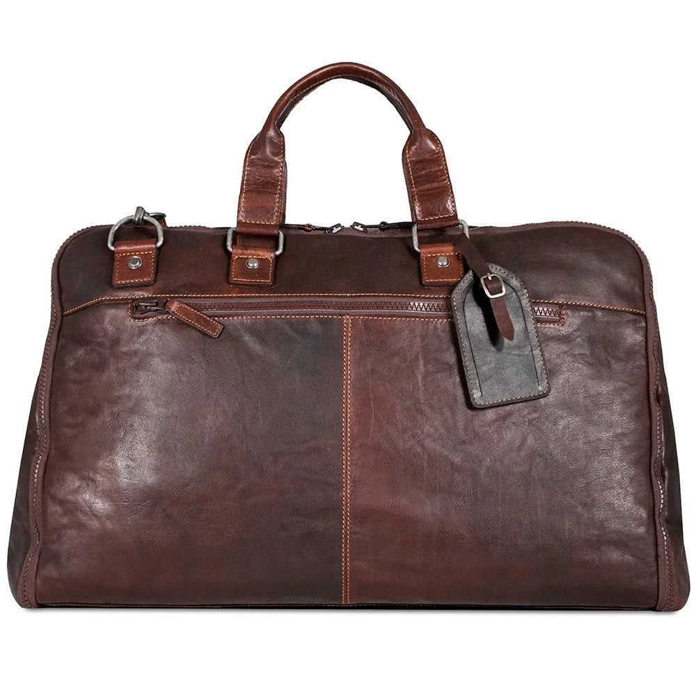 Jack Georges Voyager Large Convertible Valet Bag - Premium Leather Travel Organizer for Men | Business Trip & Weekend Getaway Essential