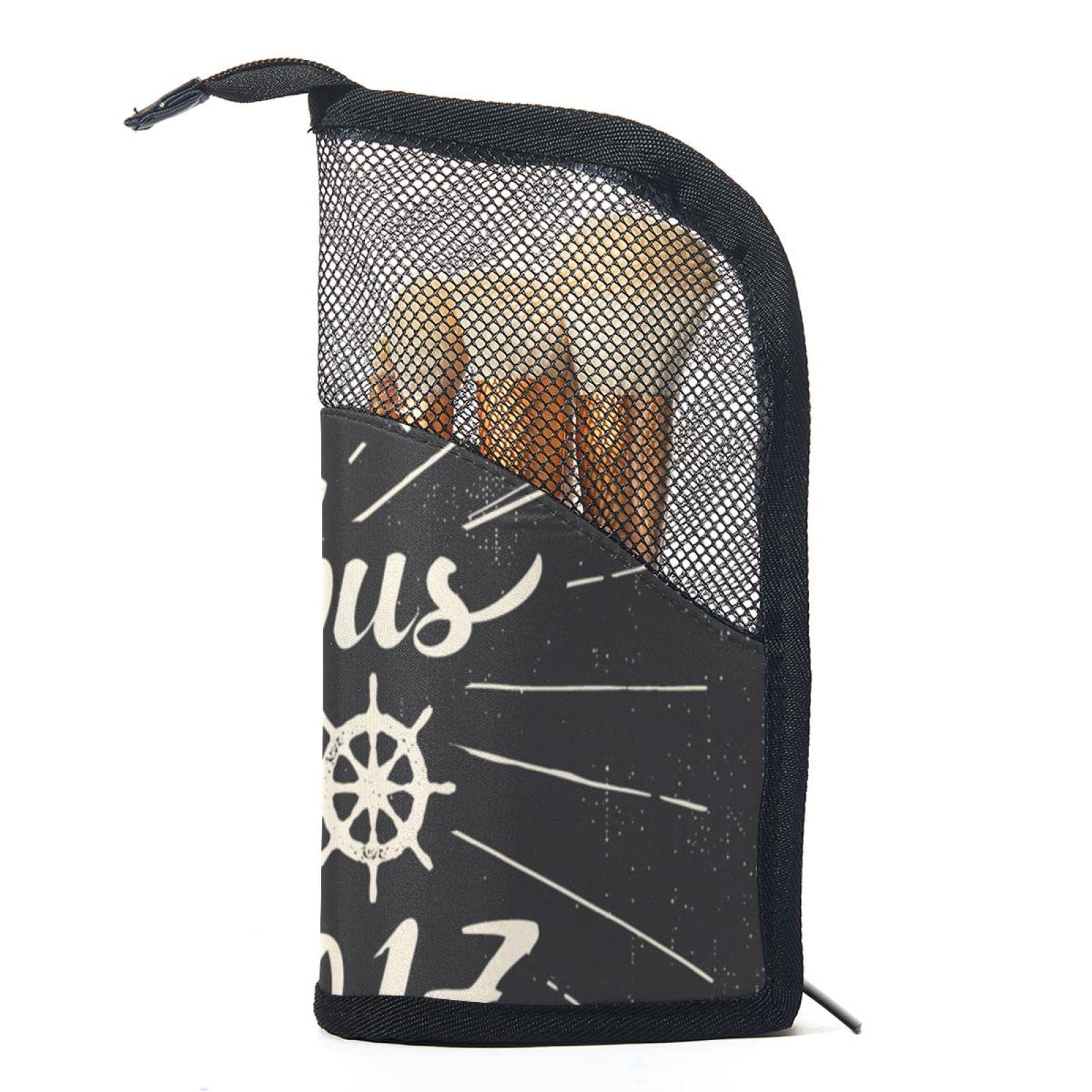 12-Piece Makeup Brush Organizer Bag Set - Portable Travel Cosmetic Brush Holder Case with Storage Pouch | Perfect for Home Vanity, Travel & Professional Makeup Artists
