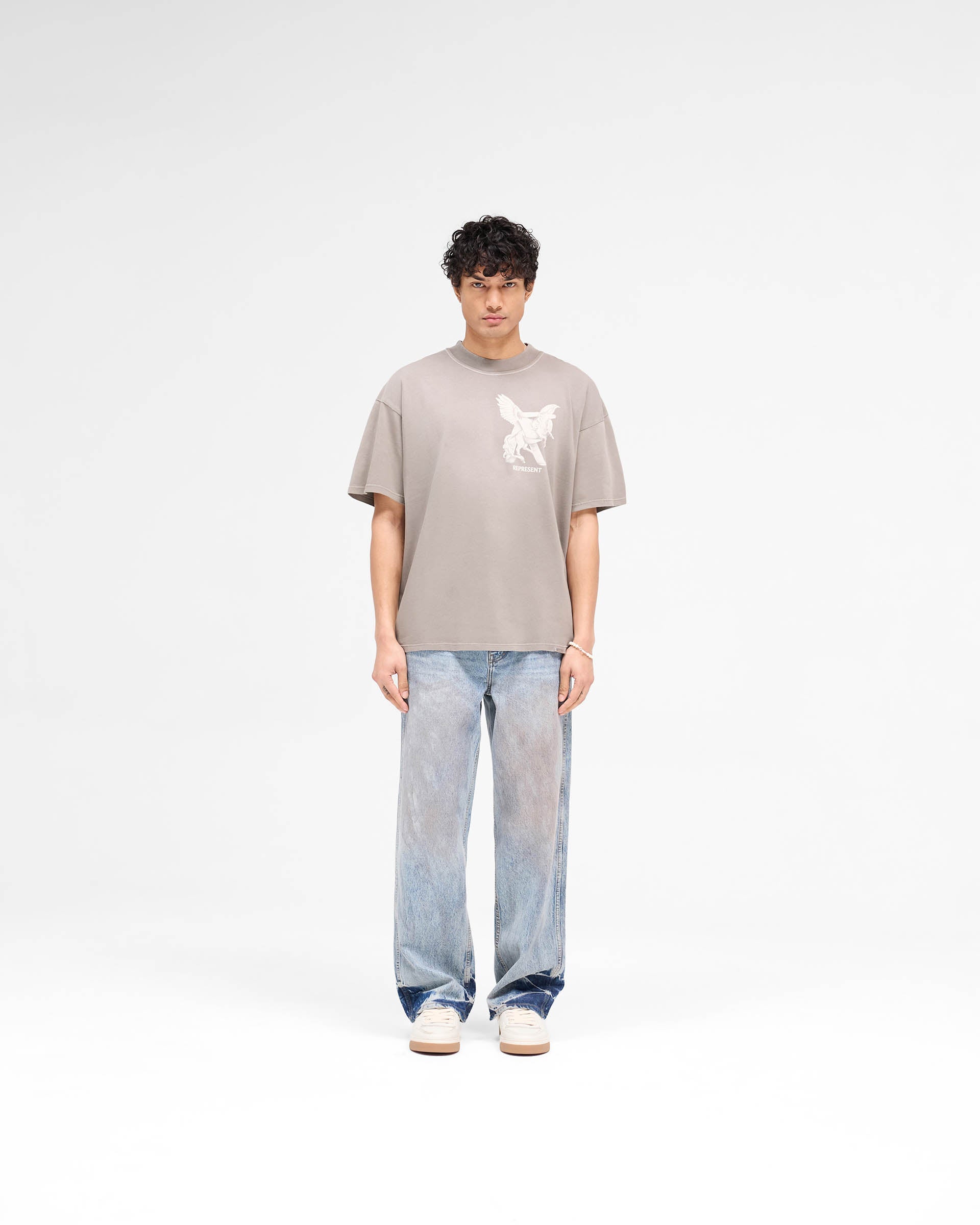 R3 Baggy Denim Jeans for Men - Distressed Mechanic Blue Relaxed Fit Vintage Denim Pants | Casual Wear, Street Style & Everyday Outfits