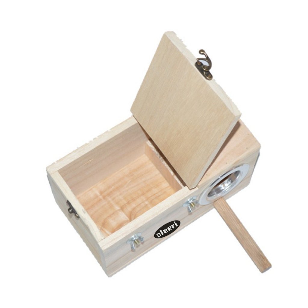 Parrot Breeding Box Nest - DIY Kit for Birds, Peony Tiger Parrot Cage Accessory - Perfect for Bird Breeding, Nesting & Locking in Aviaries