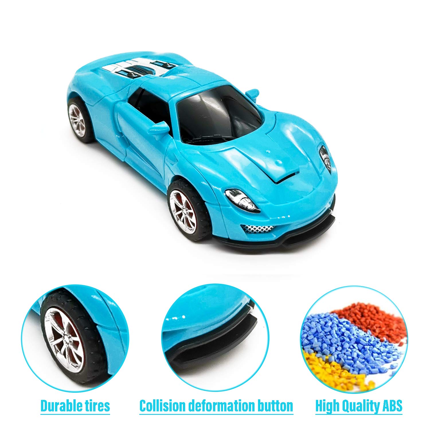 Best Transforming Toy Cars for 3-6 Year Old Boys & Girls | Inertia Powered Truck Vehicle | Fun Toddler Gift for Birthday & Christmas | Perfect for Pretend Play & Early Learning Development