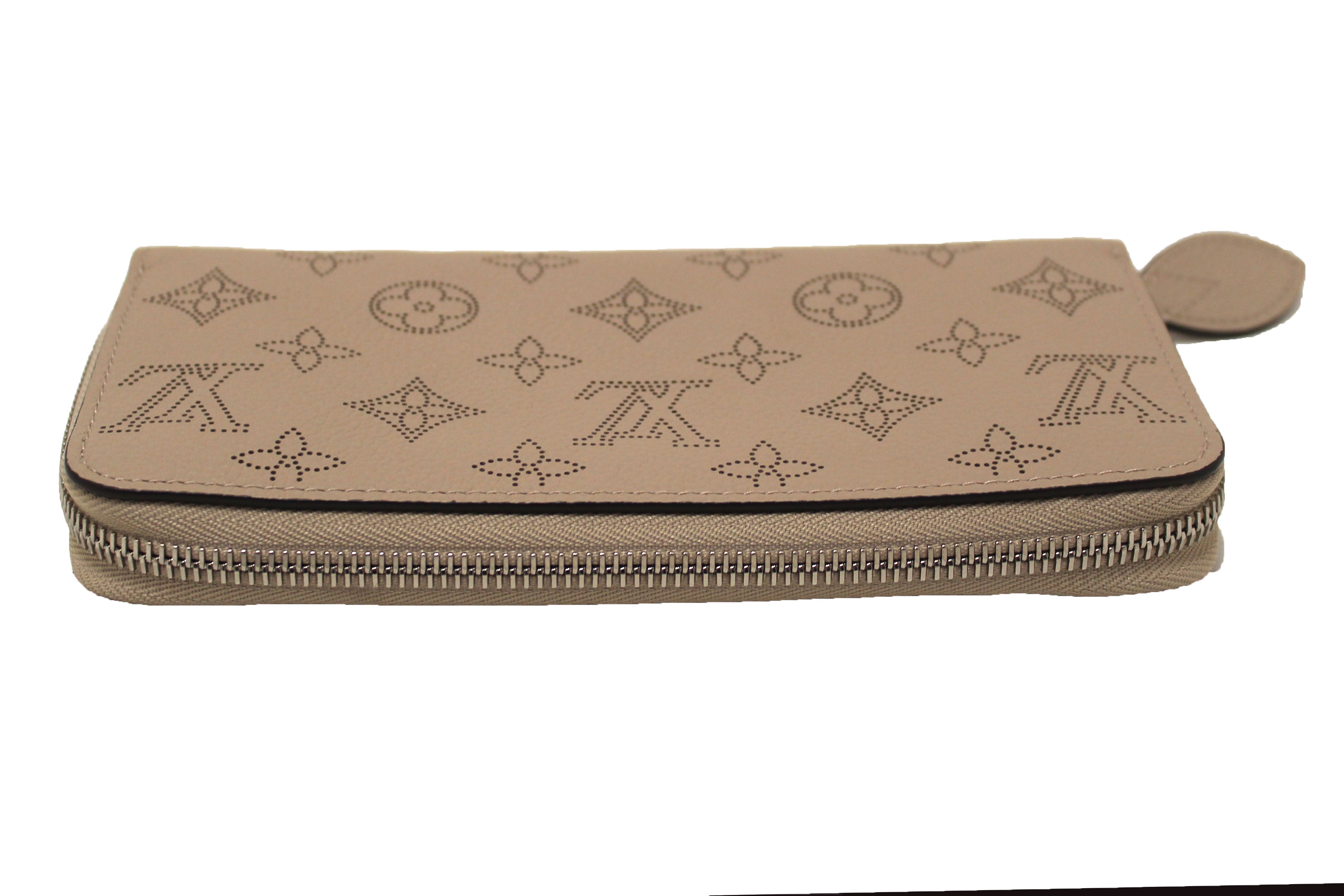 Authentic Louis Vuitton Galet Mahina Leather Zippy Wallet for Women | Luxury Designer Zip Around Wallet | Perfect for Everyday Use, Travel & Gift Giving