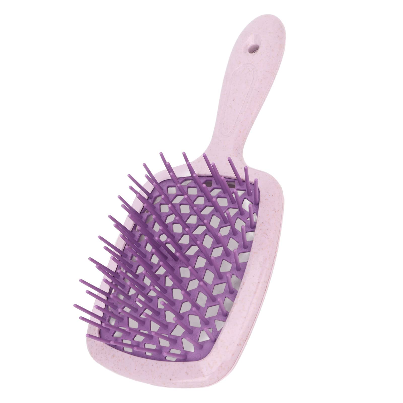 EXCLUZO Vent Paddle Hair Brush - Professional Detangling & Massage Brush with Mellow Teeth for Wet/Dry Hair, Ergonomic Design for Blow Drying & Styling (Dark Purple) - Perfect for Salon, Home & Travel Use