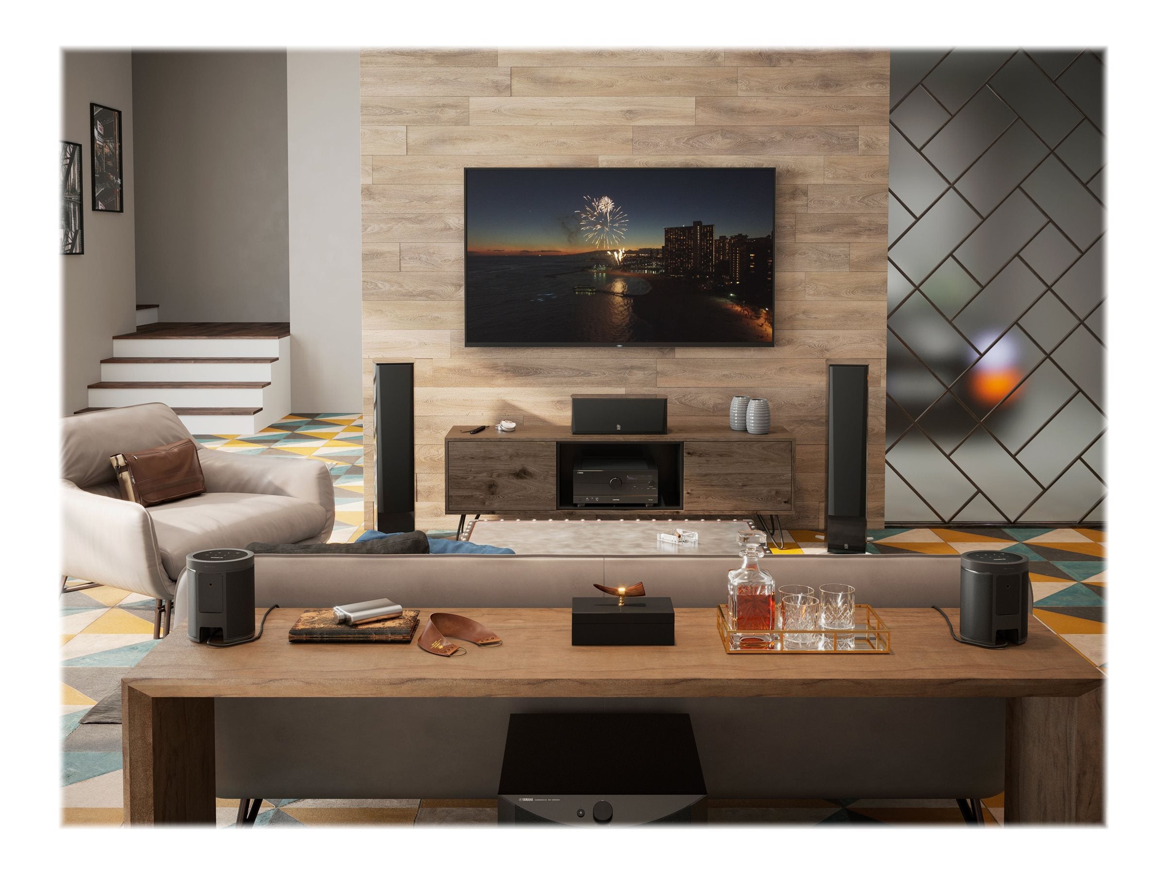Yamaha RX-A4A 7.2-Channel AV Receiver for Home Theater - 8K HDMI, Dolby Atmos, Wi-Fi & Bluetooth - Perfect for Movies, Music & Gaming