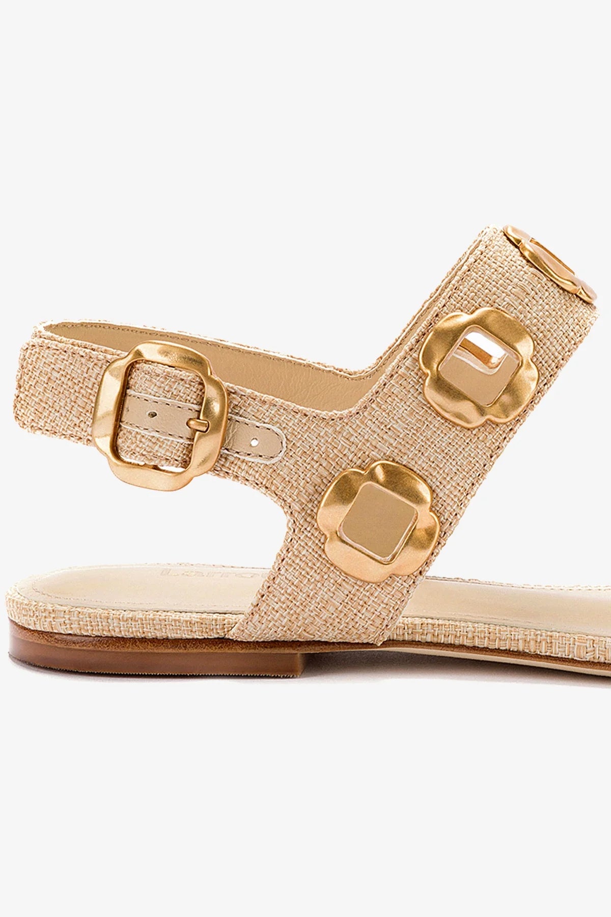Milan Flat Sandal Women's Beige Raffia Summer Sandals - Comfortable Casual Beach Shoes for Vacation, Walking & Outdoor Activities