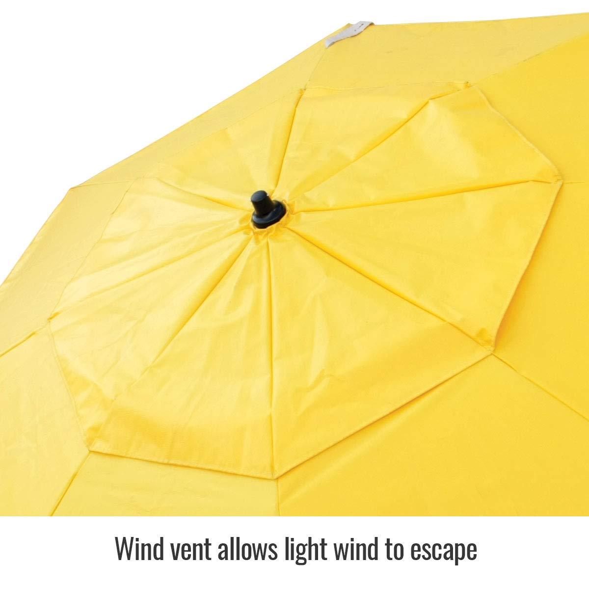 Black Stallion UB150 FR Industrial Umbrella with Tripod Stand - Heavy Duty Sun Shade for Outdoor Events, Construction Sites & Backyard Use