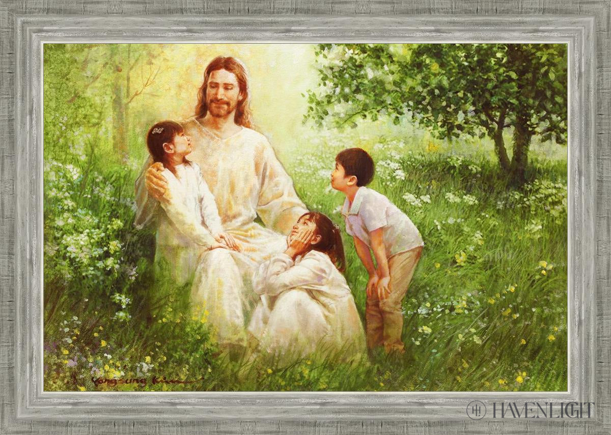 Come Unto Me By Yongsung Kim - Inspirational Christian Wall Art for Home & Church Decor - Perfect for Living Room, Bedroom, Office Prayer Space