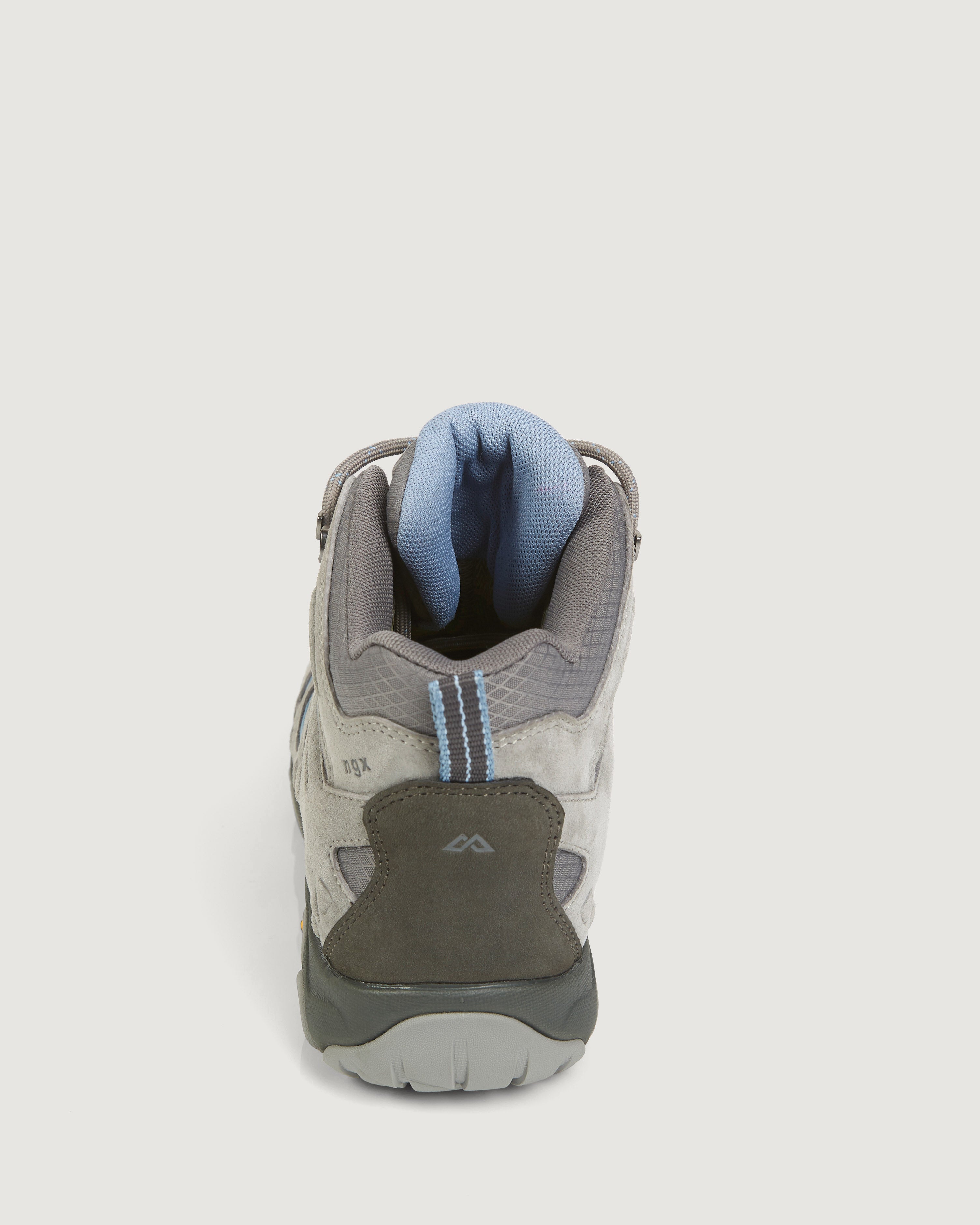 Women's Waterproof Mid Hiking Boots by Mornington - Steel Grey/Faded Denim - Perfect for Outdoor Adventures, Trail Hiking & Winter Walking
