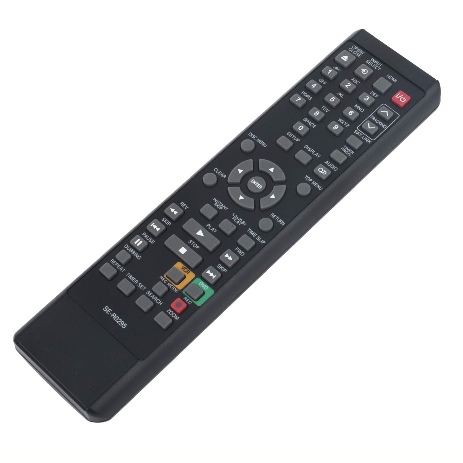 PERFASCIN SE-R0295 Replacement Remote Control Compatible with Toshiba DVD Video Recorder DVR610KU DVR620KU D-VR610 D-VR620 DKVR60KU - Perfect for Home Entertainment & DVD Recording