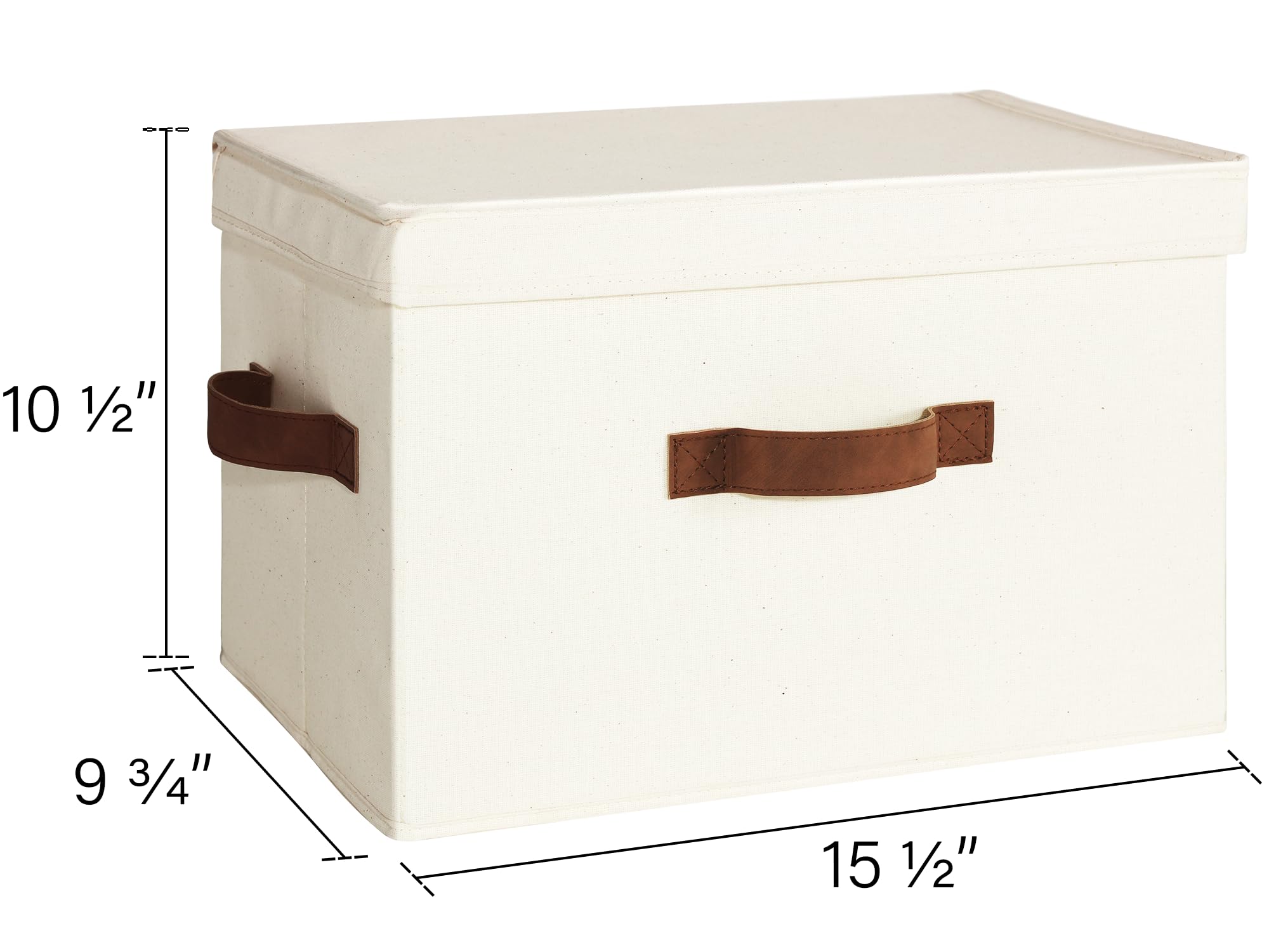 Collapsible Storage Cubes 13x13 Inch - Foldable Fabric Storage Bins with Lids & Handles for Closet Organization | Decorative Storage Boxes for Bedroom, Nursery, Office & Home Organization