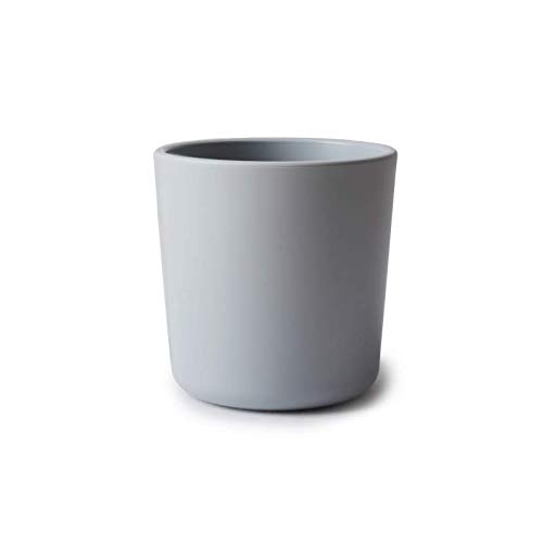 Mushie Kids Dinnerware Set of 2 Cups | BPA-Free Baby & Toddler Drinking Cups | Made in Denmark | Cloud Design | Perfect for Home, Daycare & Travel Use