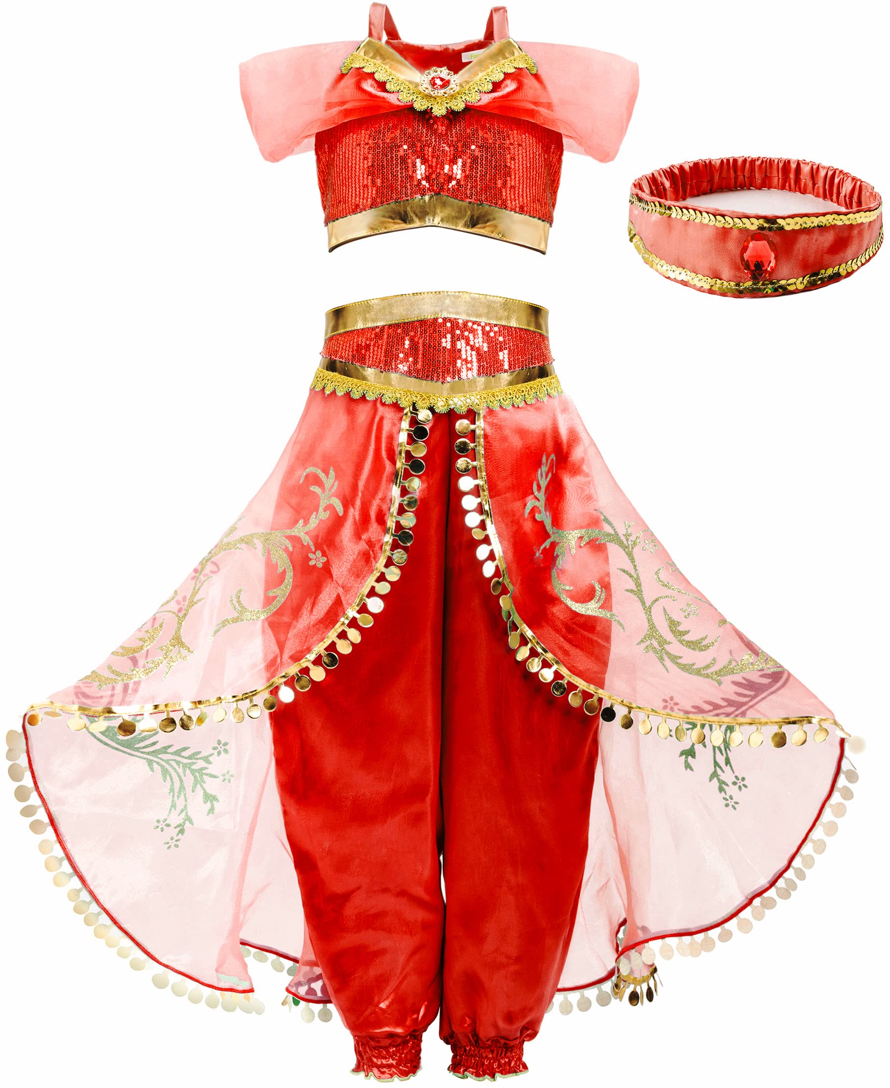 Funna Princess Costume for Girls - Kids Dress Up Outfit for Halloween, Birthday Parties & Role Play | Perfect for Dress-Up Play, Themed Events & Photo Shoots
