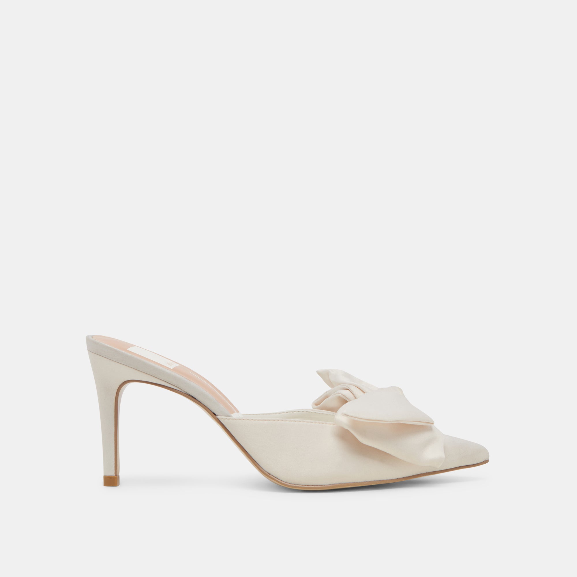 KAYLI Women's White Satin High Heels - Elegant Pointed Toe Pumps for Weddings, Parties & Evening Events