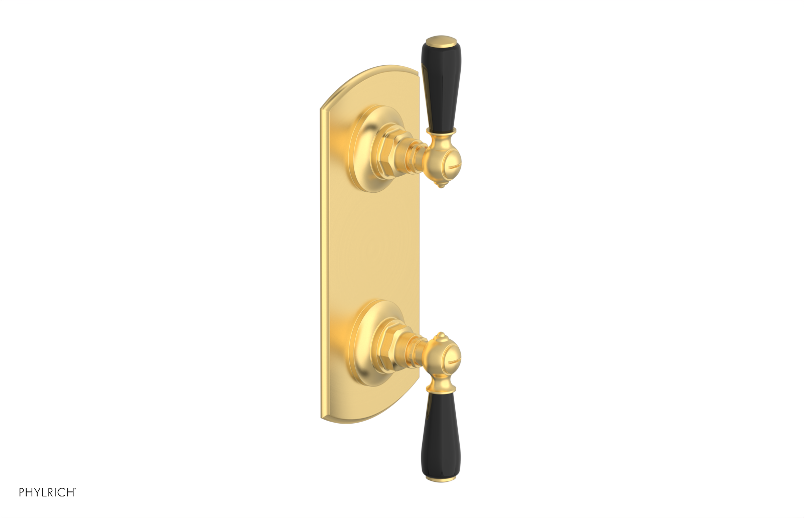 Jamestown Thermostatic Shower Valve with Volume Control & Diverter - Black Accent Trim - Perfect for Modern Bathroom Renovations & Spa-Like Shower Experiences