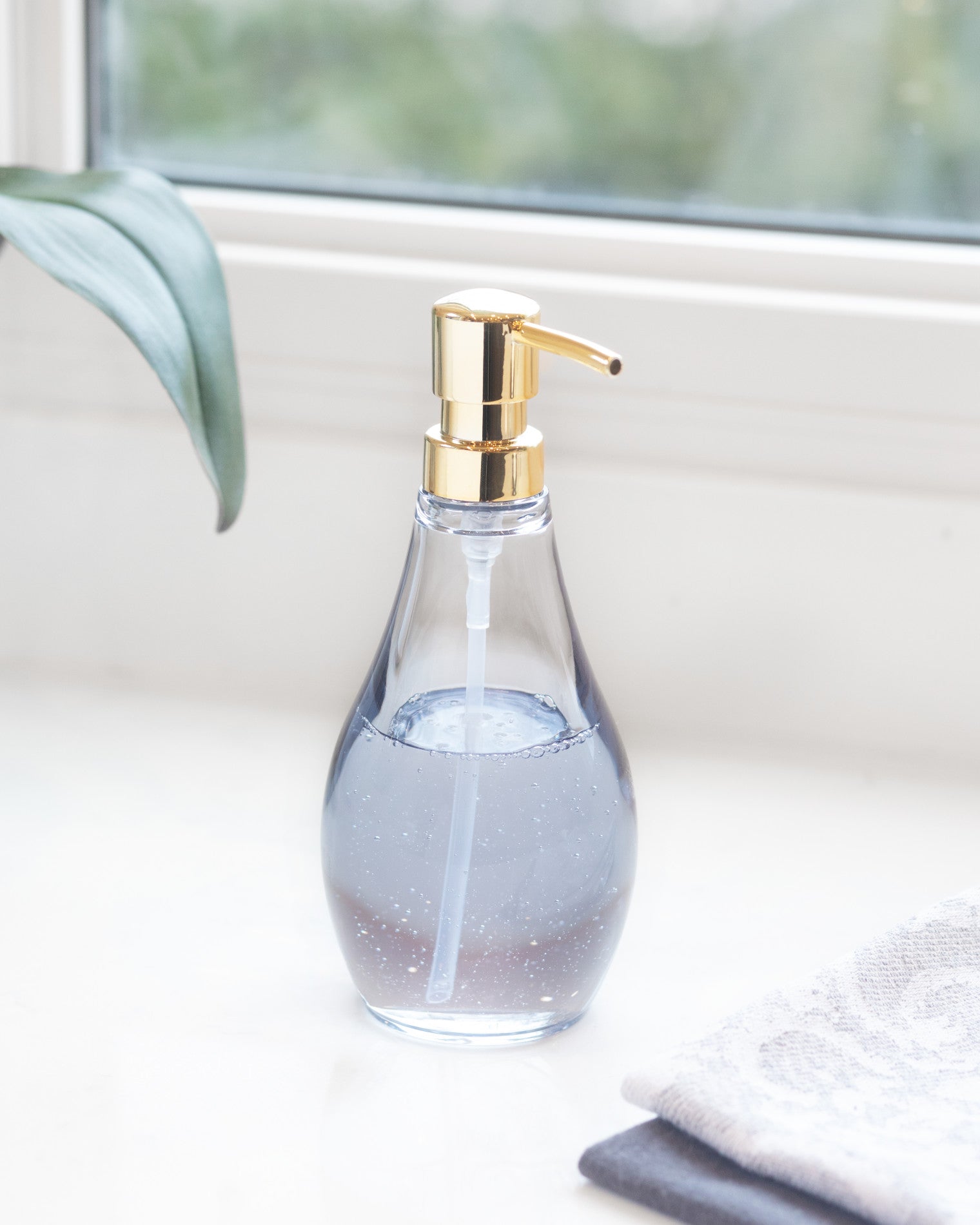 Premium Droplet Soap Dispenser - Elegant Touch-Free Automatic Liquid Soap Pump for Bathroom, Kitchen & Office - BPA-Free & Leak-Proof Design