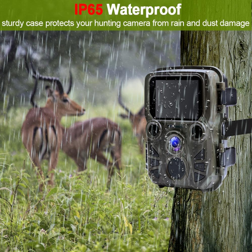 12MP HD 1080p Mini Hunting Camera with Night Vision - Trail Game Camera for Wildlife Monitoring, Hunting, and Outdoor Security Surveillance - Perfect for Backyard, Forest, and Trail Tracking
