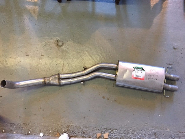 Alfa Romeo Milano Performance Middle Muffler - High-Quality Exhaust System for Alfa Romeo Milano - Perfect for Car Enthusiasts & Street Racing Upgrades