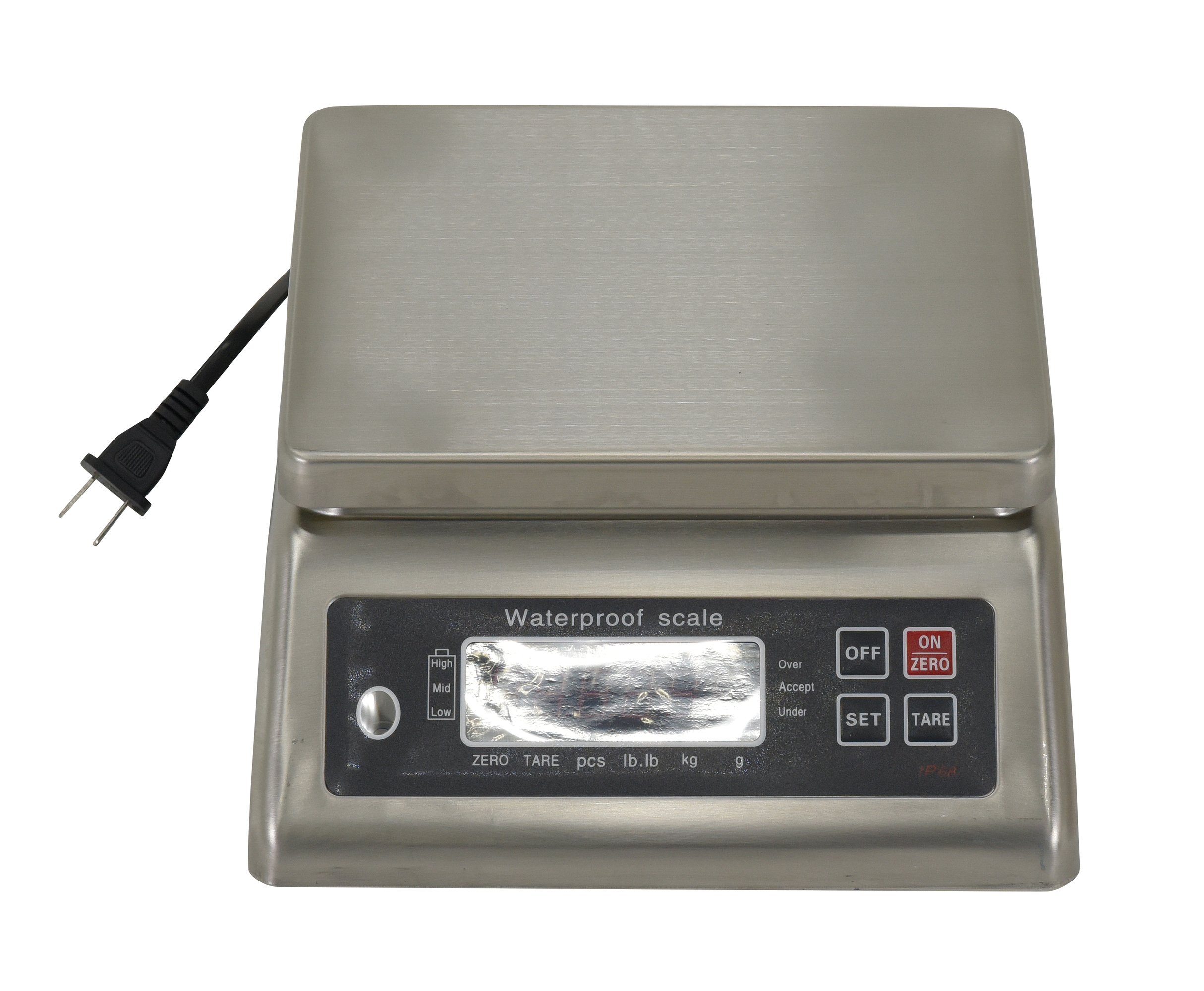 Stainless Steel Digital Scale - 66Lb Capacity for Kitchen, Shipping & Industrial Use | Precise Weight Measurement for Food, Packages & Heavy Items
